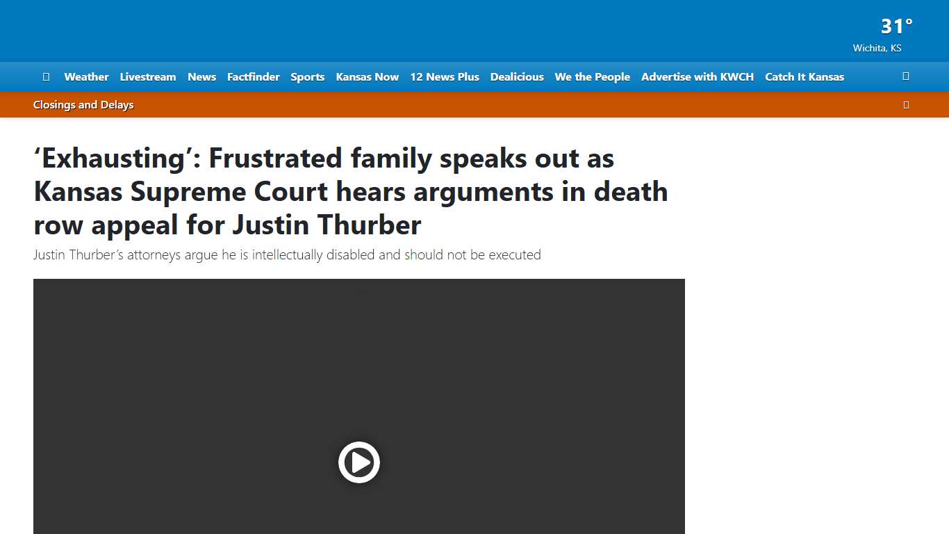 ‘Exhausting’: Frustrated family speaks out as Kansas Supreme Court hears arguments in death row appeal for Justin Thurber